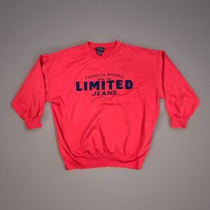 Vintage 90s THE LIMITED Women's Size Medium Red Sweatshirt